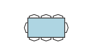 Clear Glass Table MT-S44084-000