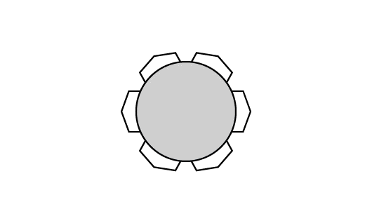 Table avec dessus de céramique - TBRCT-0100