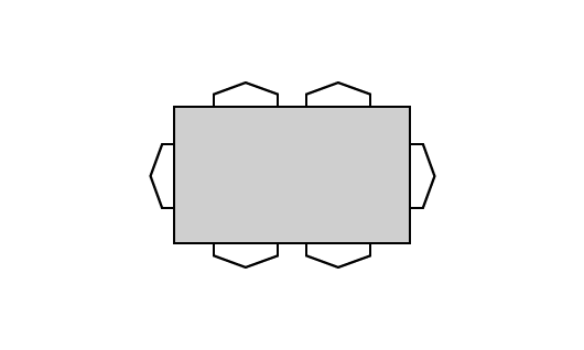 Table avec dessus de verre teinté - TBRGL-0570