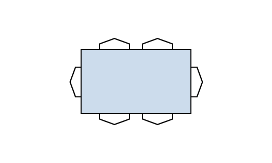 Table avec dessus de verre clair - TBRGL-0570