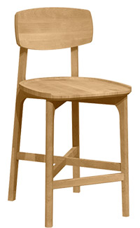 Tabouret en chêne rouge BSFR-1910