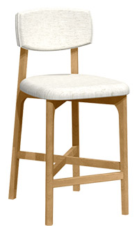 Tabouret en chêne rouge BSFR-1911