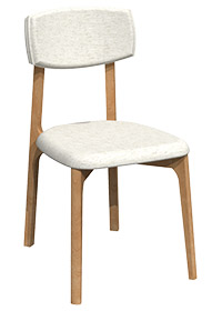 Chaise en chêne rouge CR-1911