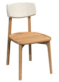 Chaise en chêne rouge CR-1911