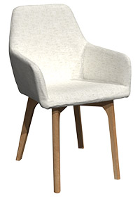 Chaise en chêne rouge CR-9610