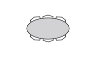 Table avec dessus de céramique TBRCT-0300